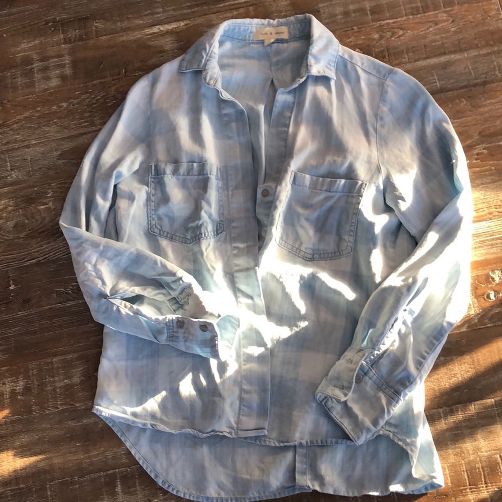 Anthropologie Cloth & Stone Plaid Shirt